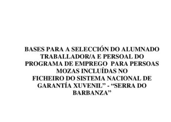 bases programa emprego xuvenil serra do barbanza